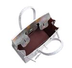 crocodile embossed bag