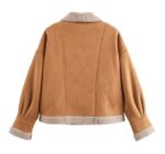 lamb wool collar jacket