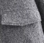 Grey Tweed Wool Blend Cropped Jacket