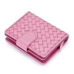 Luxury Woven Pattern Mini pink Wallet
