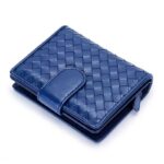 Luxury Woven Pattern Mini blue Wallet