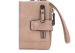 Buy Vintage Women's Wristlet Wallet Online | Multi-Pocket Mini brown Purse