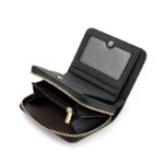 Premium Leather Small Wallet for Women black