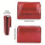 Buy Luxury Crocodile Pattern Women's Mini red Wallet